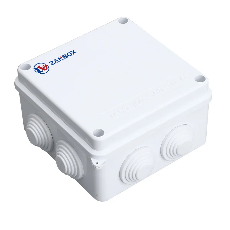 With Rubber Plug 100 100 70 WATERPROOF JUNCTION BOX