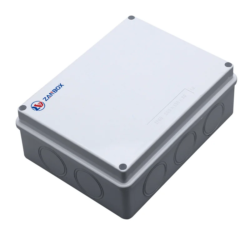 Without Rubber Plug 200 155 80 WATERPROOF JUNCTION BOX